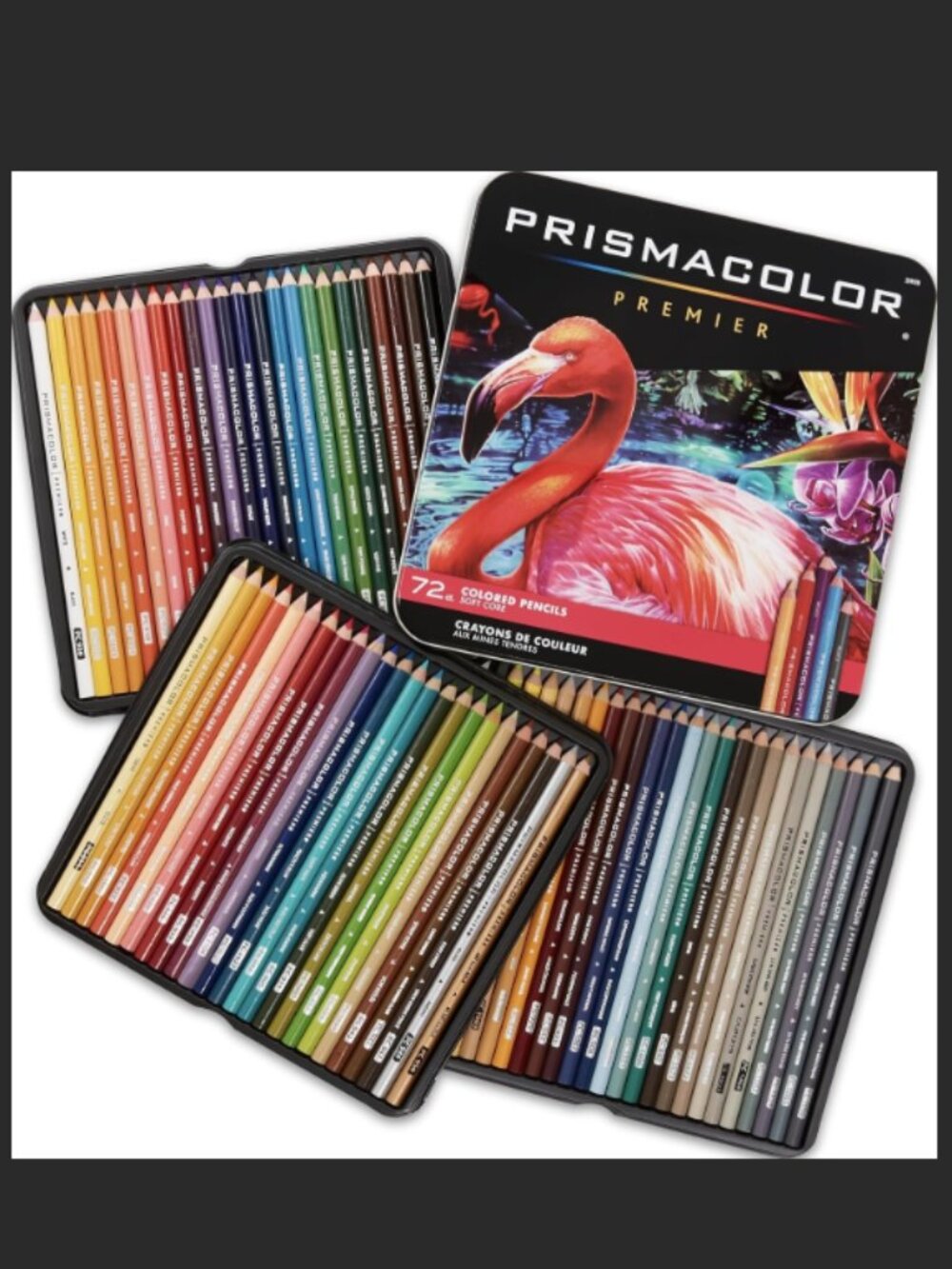 Prismacolor Premier Colored Pencils, Soft Core, Assorted Colors, 72 Count